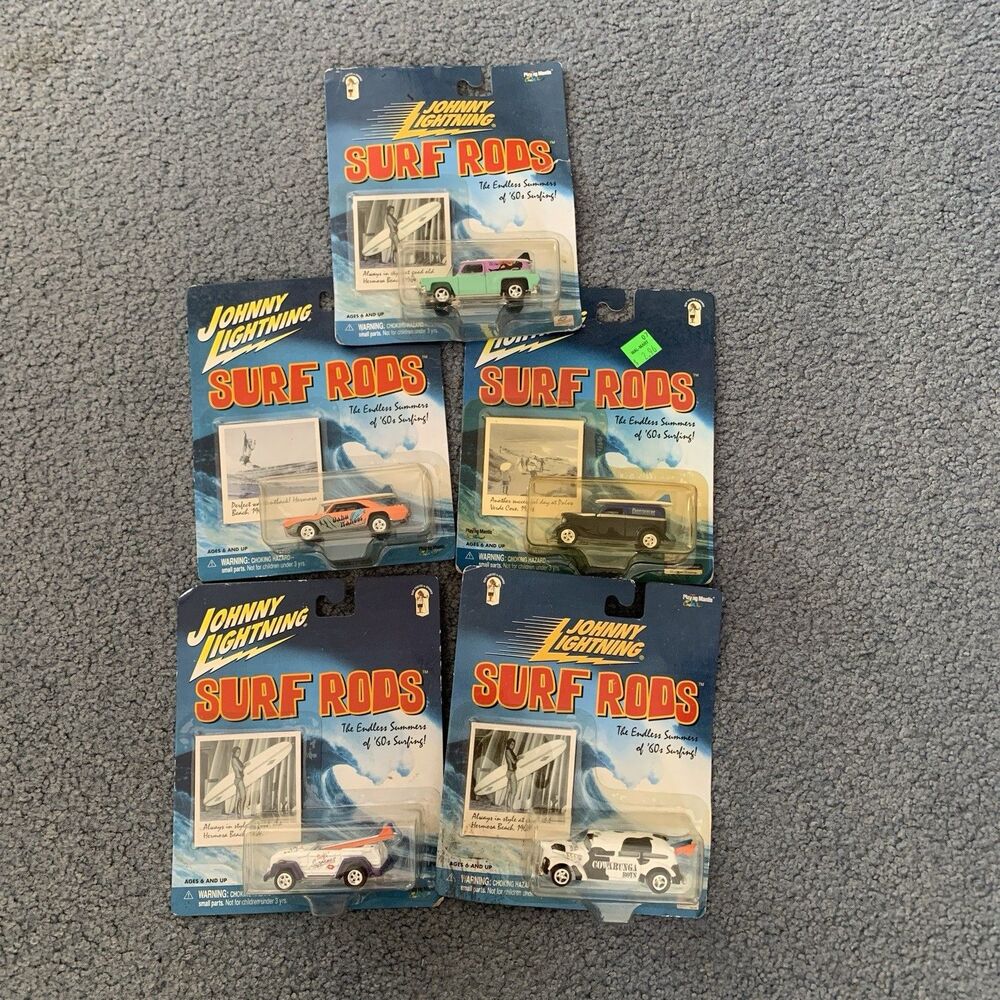 JOHNNY LIGHTNING Surf Rods Various Lot Of 5 READ